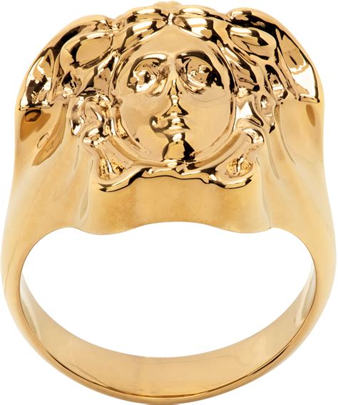 versace medusa swarovski band ring|Versace Medusa ring for sale.